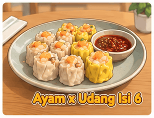 Dimsum Ayam x Udang isi 6