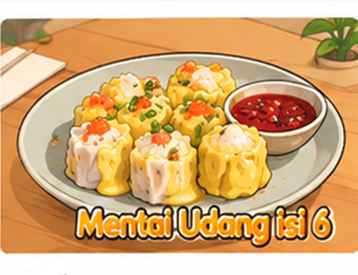 Dimsum Mentai Udang isi 6